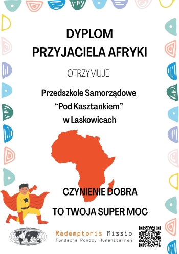 DYPLOM PRZYJACIELA AFRYKI