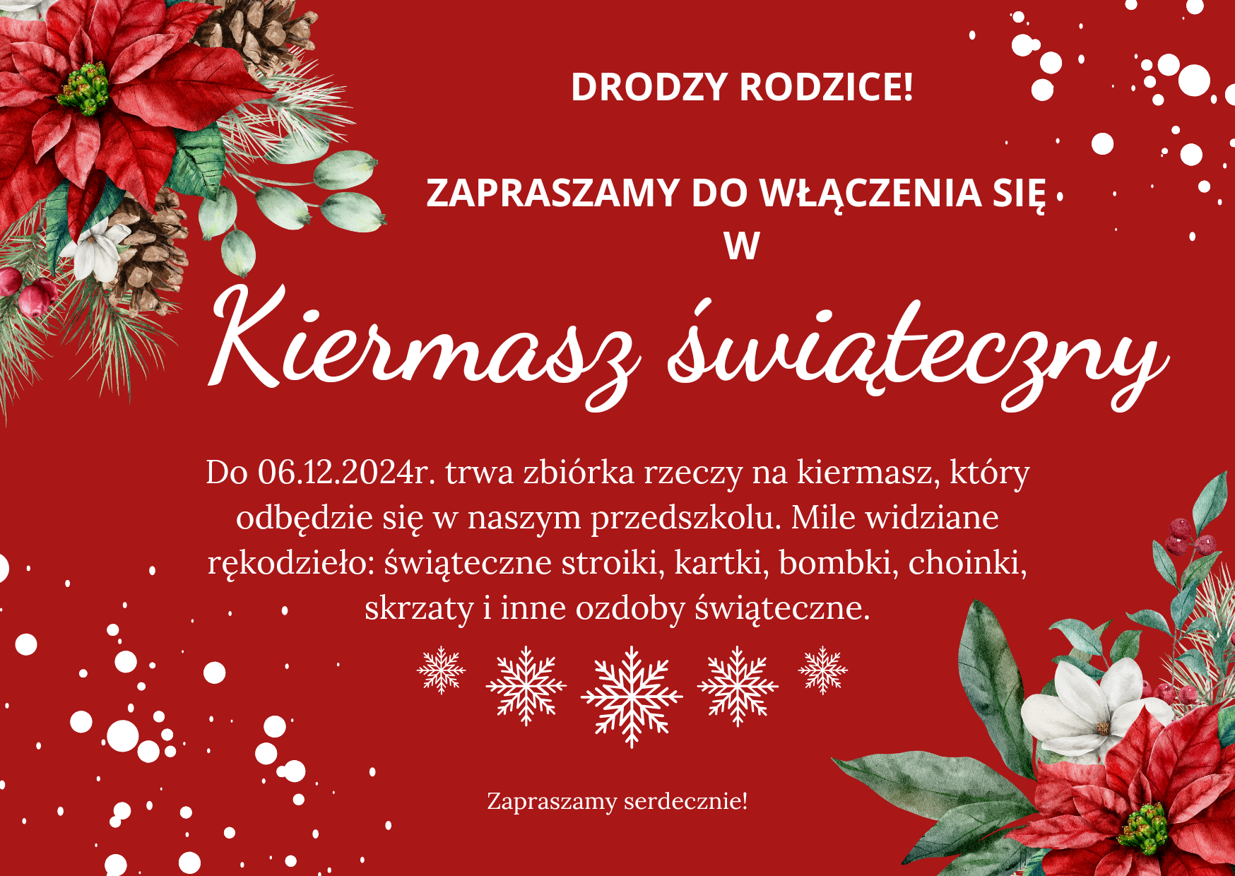 KIERMASZ ŚWIĄTECZNY