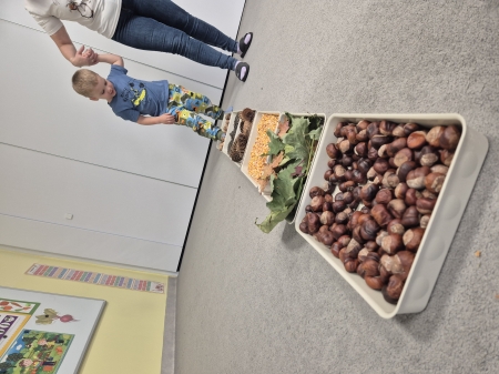 JESIENNA ŚCIEŻKA SENSORYCZNA U ''TYGRYSKÓW'' - ''GRAMY ZMYSŁAMI''