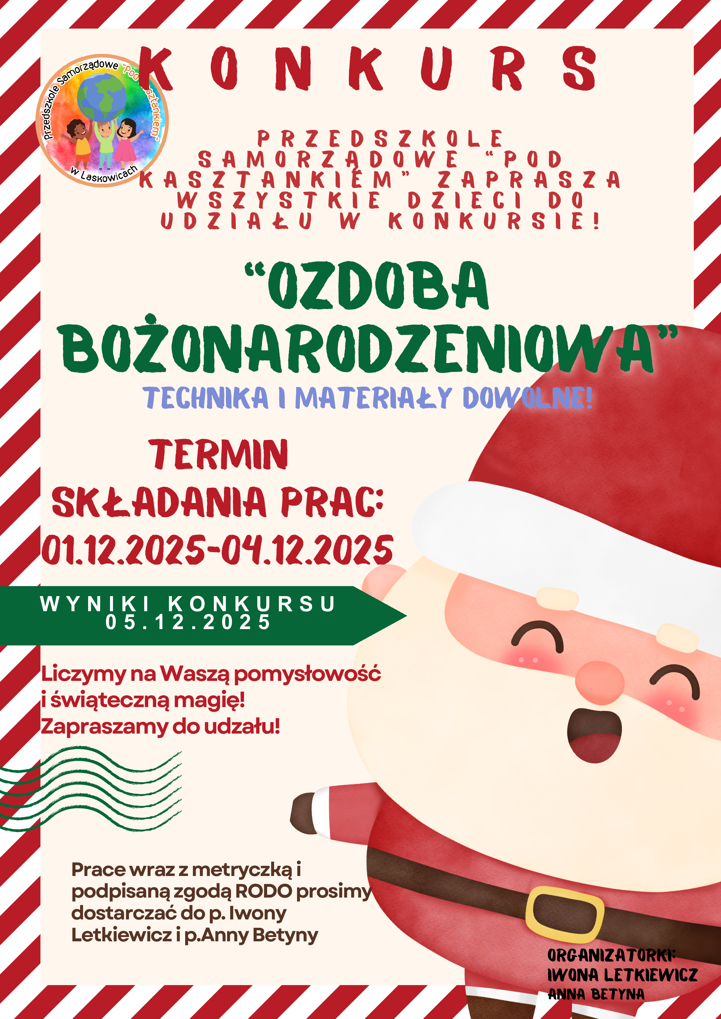 KONKURS ''OZDOBA BOŻONARODZENIOWA''