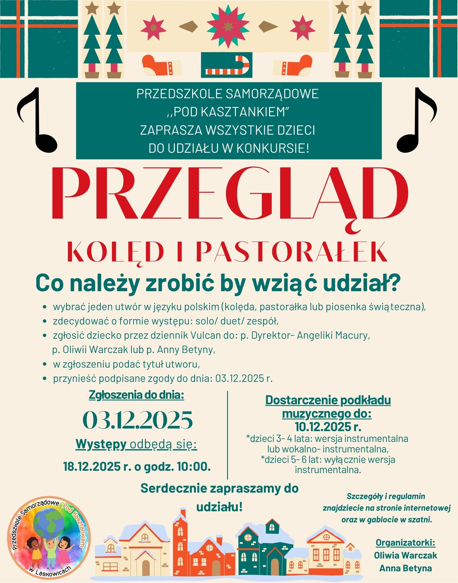 KONKURS ''PRZEGLĄD KOLĘD I PASTORAŁEK''