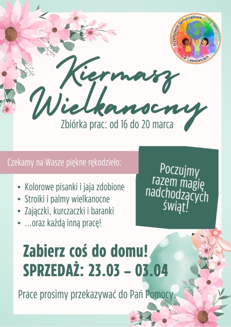 ZBIÓRKA PRZEDMIOTÓW NA KIERMASZ WIELKANOCNY