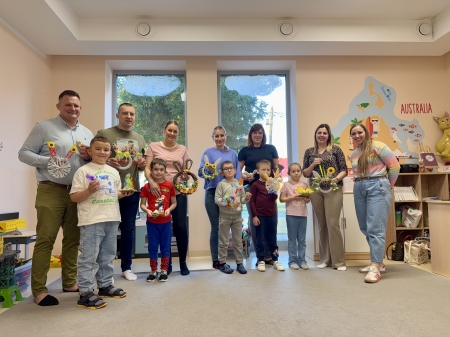 WIELKANOCNE WARSZTATY Z RODZICAMI W GRUPIE ''KANGURY''